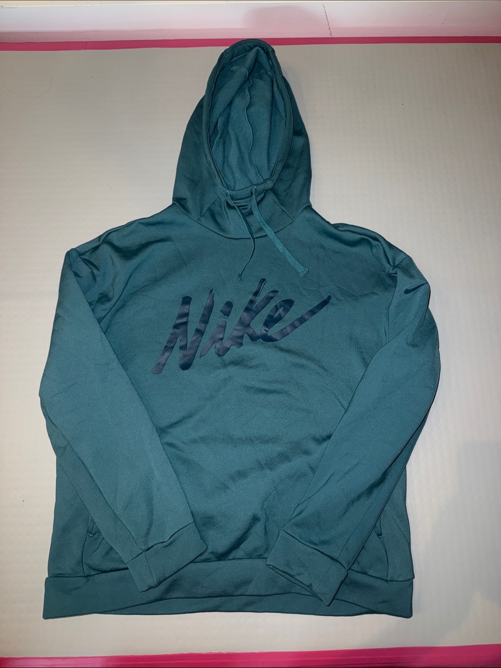Nike Teal Script Logo Hoodie